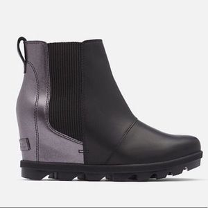 SOREL Joan of Arctic Wedge III Chelsea black boot